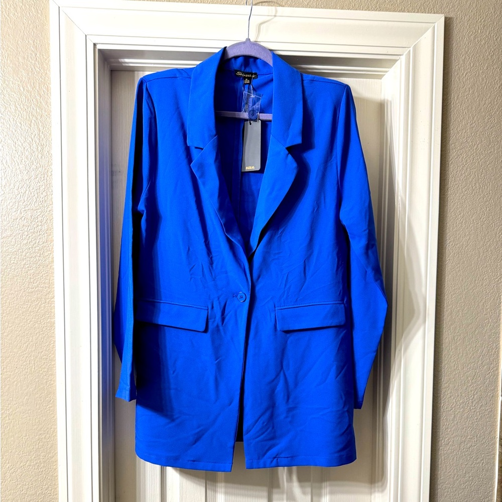 Shinestar light blazee with shoulder pads